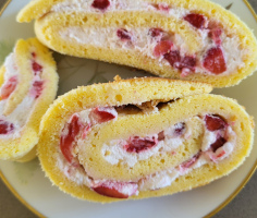 Erdbeerroulade