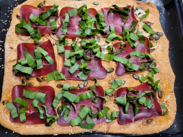 Focaccia mit Bärlauch